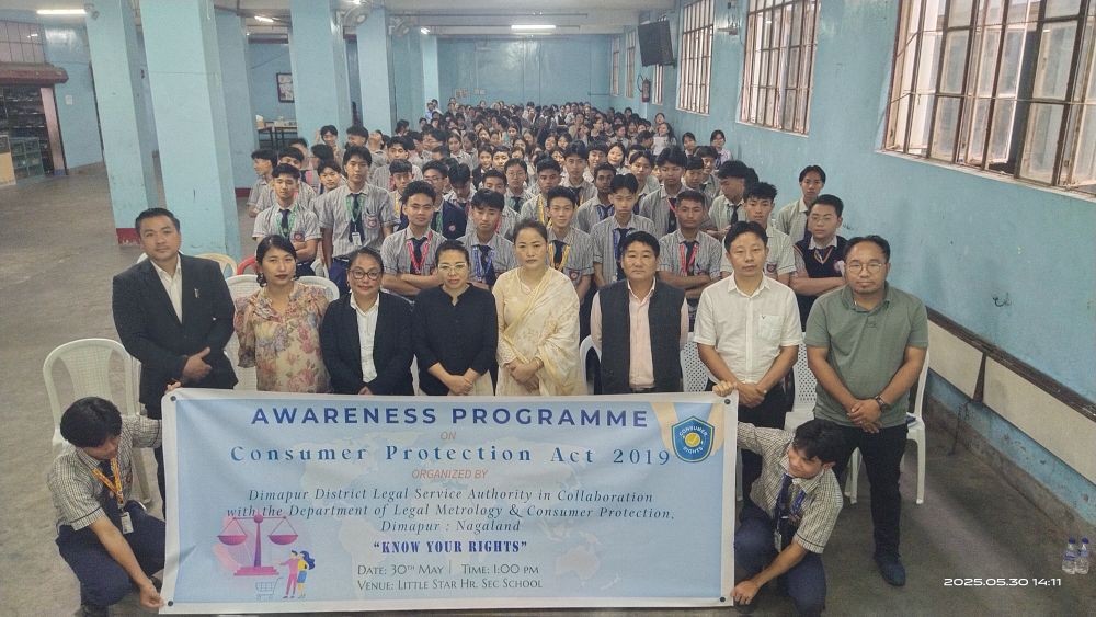 DDLSA, in collaboration with LMCP, Dimapur, conducted consumer awareness programmes on May 29 and 30 at Seithekema C, Chümoukedima, and Little Star Higher Secondary School, Dimapur.